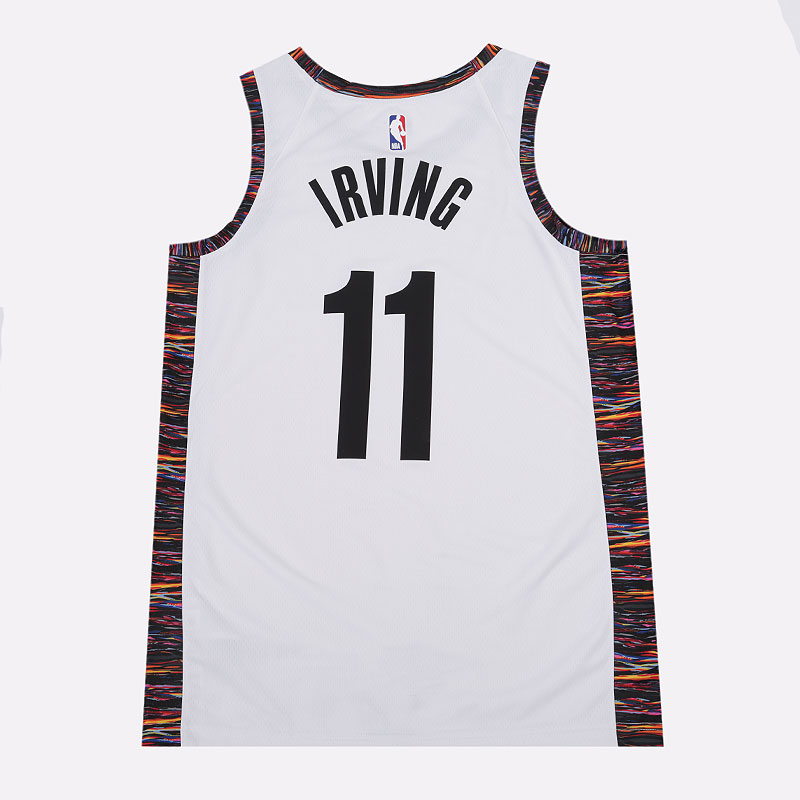 мужская белая майка Nike Kyrie Irving Nets City Edition NBA Swingman Jersey AV4622-102 - цена, описание, фото 4